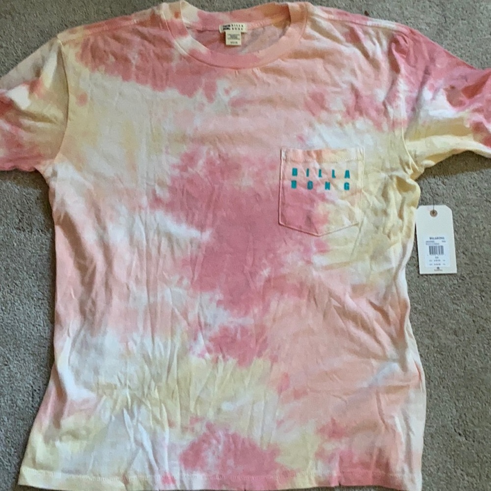 NWT Billabong Tie-Dye Pocket Tee